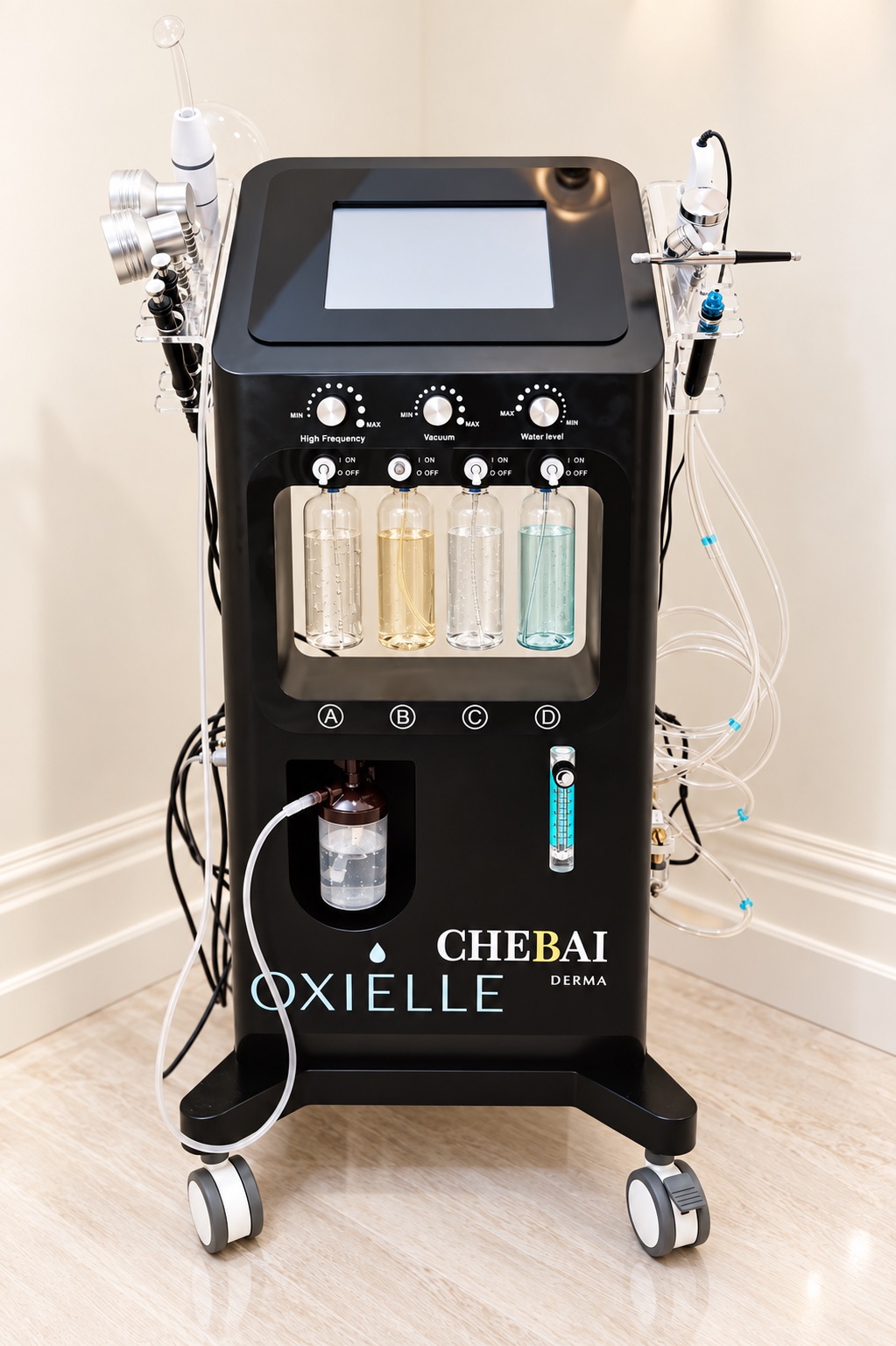 Equipo Oxielle de CHEBAI DERMA, oxigenación estética