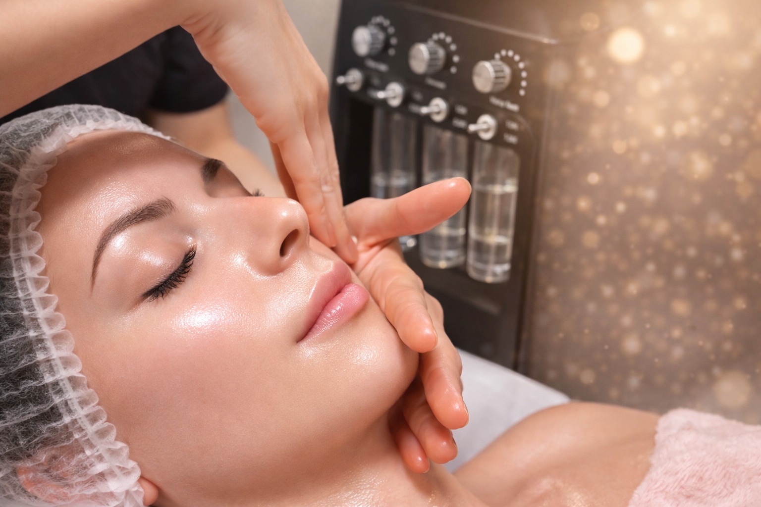 Protocolo facial Glass Effect en cabina